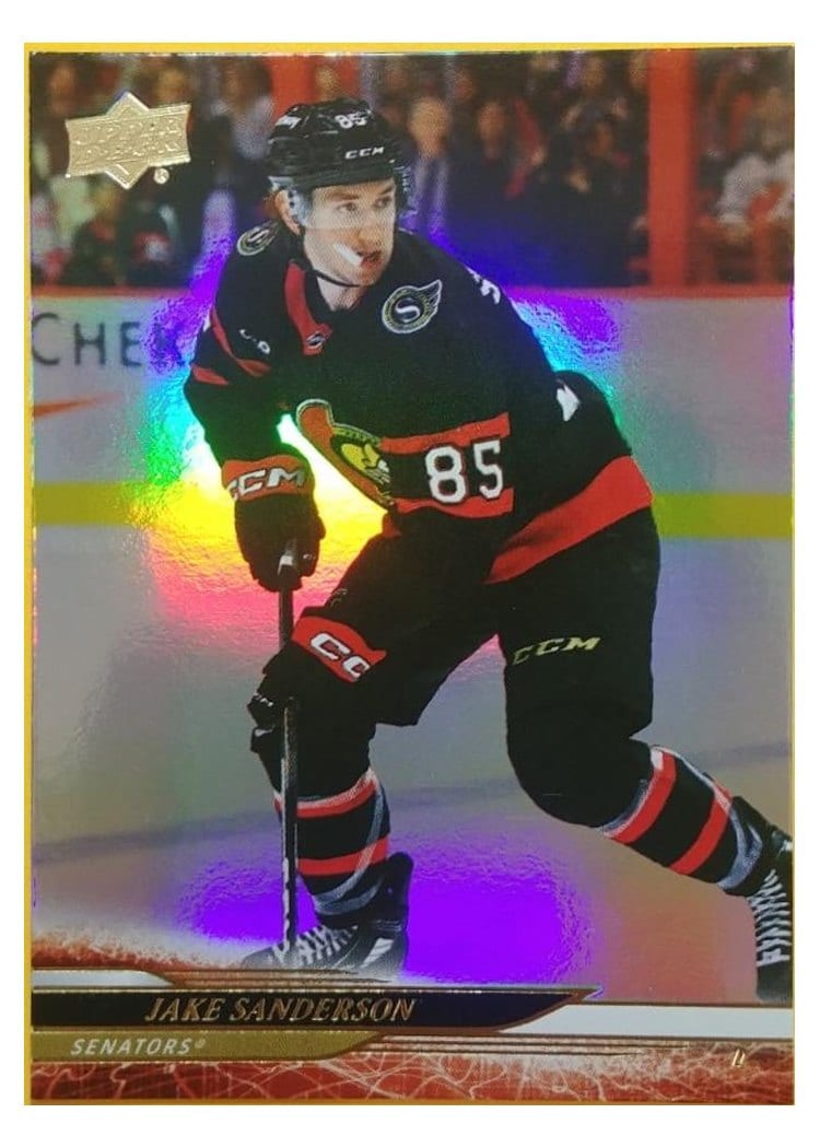 2024-25 Upper Deck Base Set Jake Sanderson Silver Foil #129 card