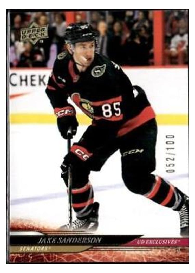 2024-25 Upper Deck Base Set Jake Sanderson #129 card