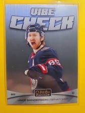 2025-26 O-Pee-Chee Platinum Vibe Check Jake Sanderson #VC-13 card