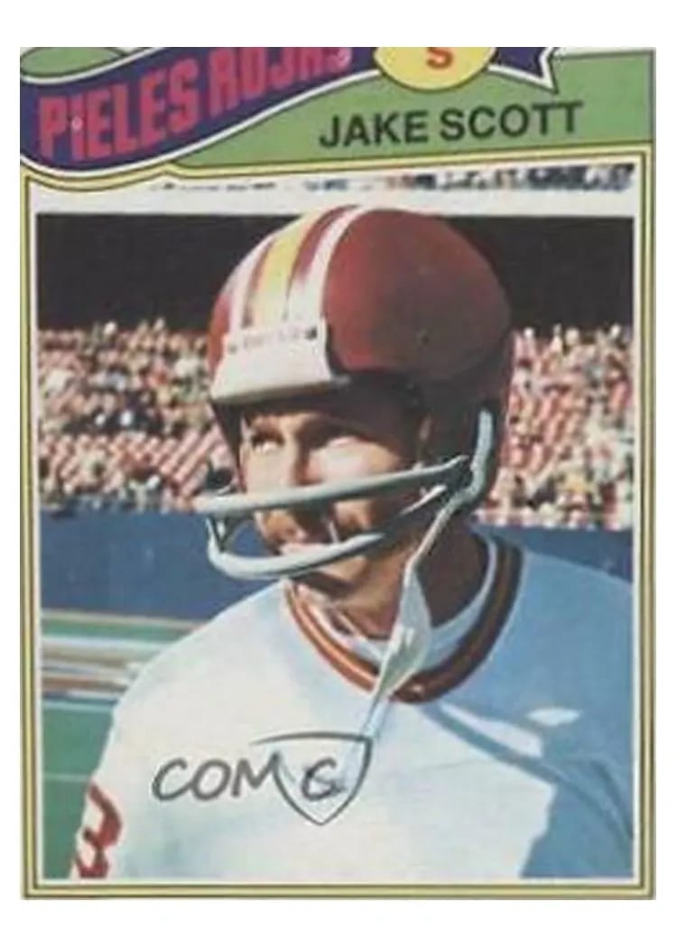 1977 Topps Mexican Jake Scott #192 card