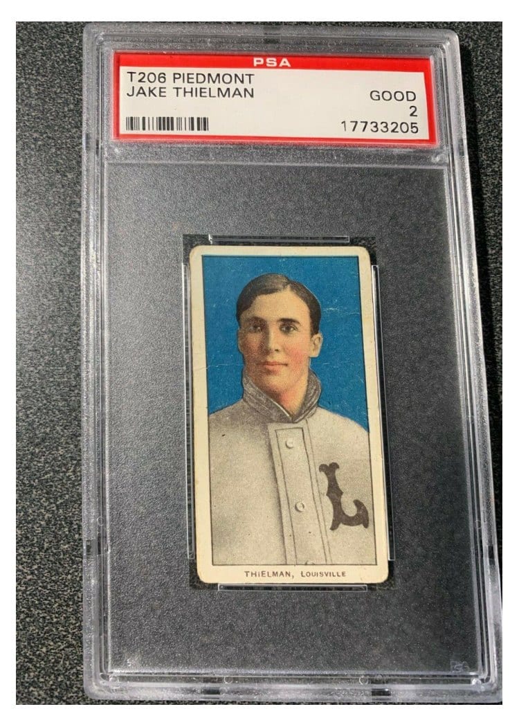 1909 T206 Piedmont 350 Jake Thielman