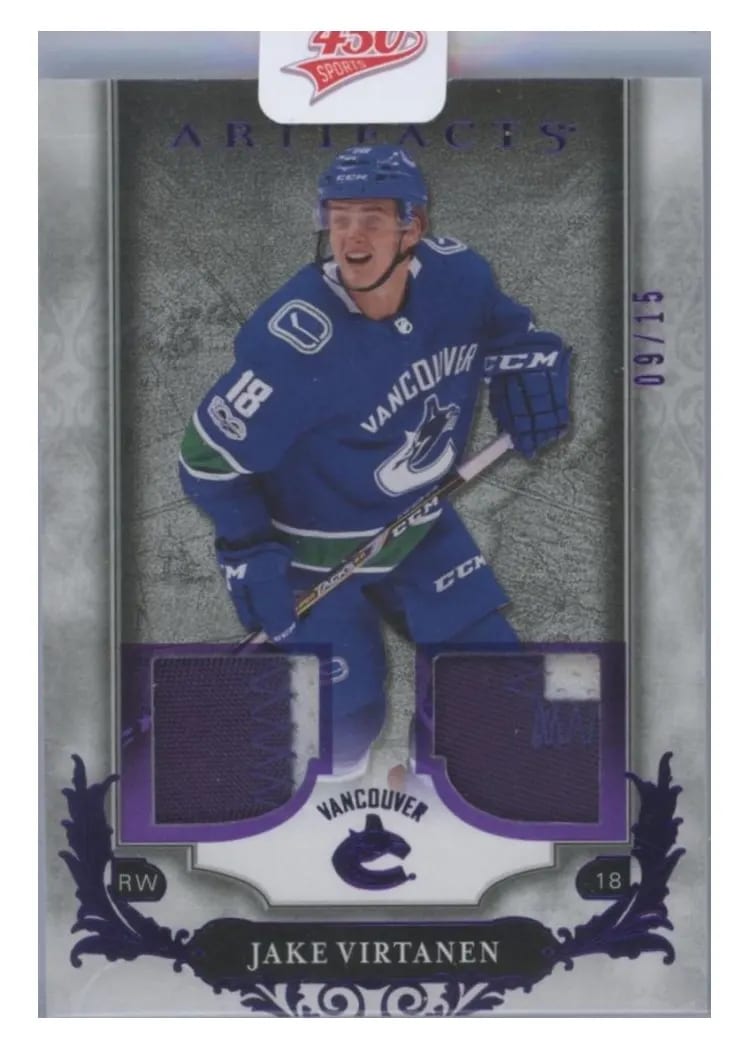 2018-19 Upper Deck Artifacts Base Set Jake Virtanen #15 card