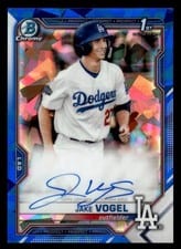 2021 Bowman Sapphire Edition Autographs Jake Vogel #BSPA-JV card