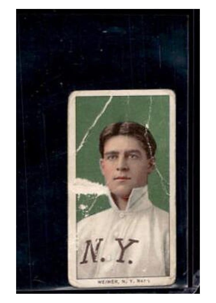 1909 T206 Sweet Caporal 350 Factory 30 Jake Weimer card