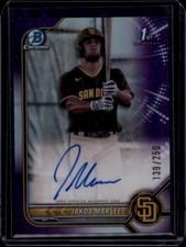 2022 Bowman Draft Chrome Autographs Jakob Marsee #CDA-JME card