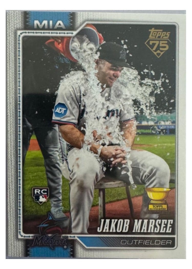 2026 Topps Jakob Marsee Golden Mirror Variation #37 card