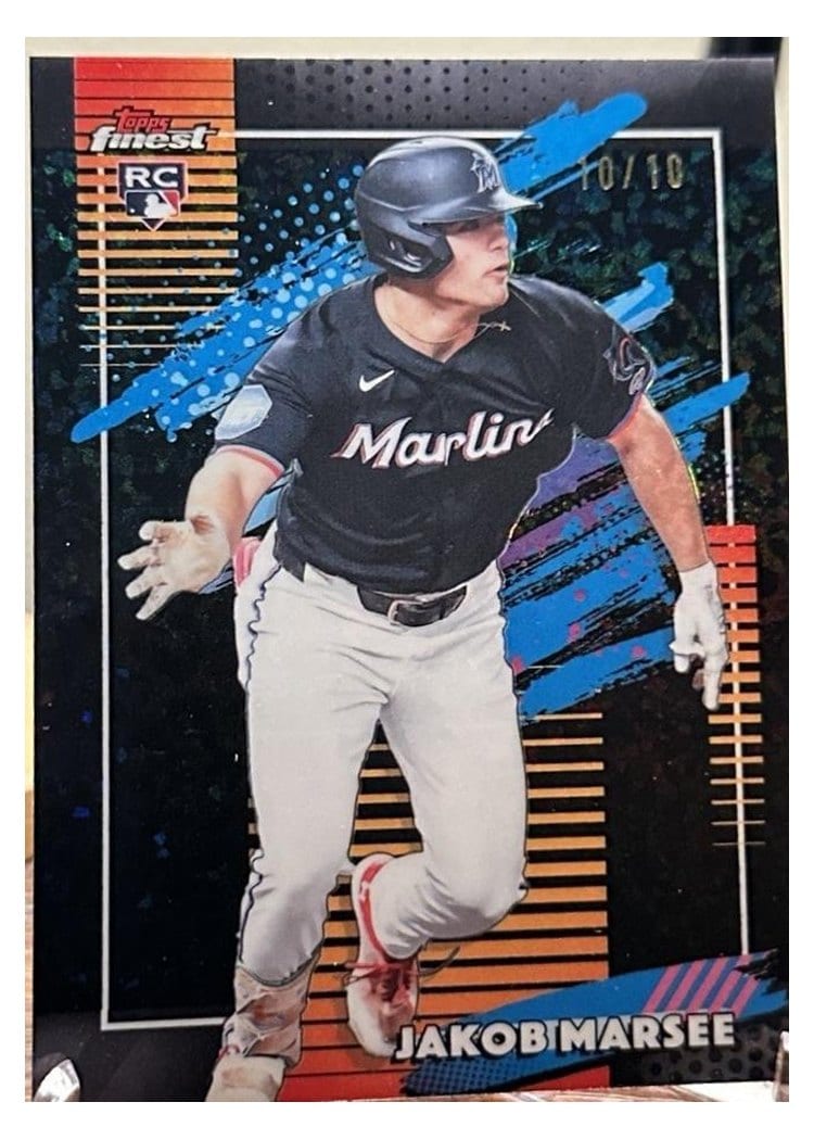 2026 Topps Finest Jakob Marsee #143 card