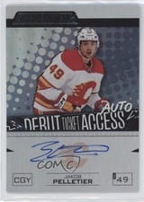 2023-24 Upper Deck Credentials Debut Ticket Access Autograph Jakob Pelletier #DTAA-PE card