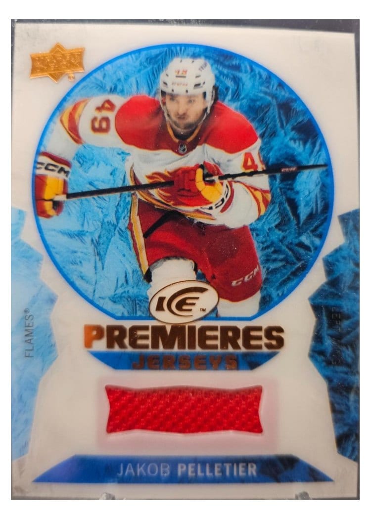 2023-24 Upper Deck Ice Ice Premieres Jerseys Jakob Pelletier #IPJ-JP card