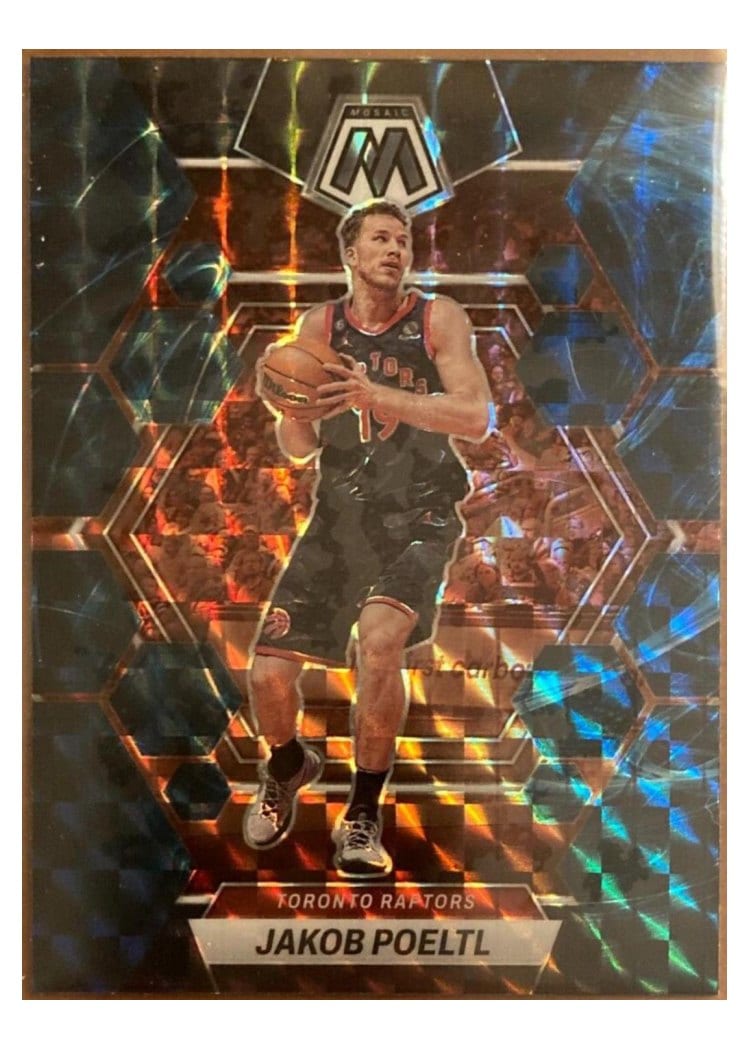 2022-23 Panini Mosaic Base Set Jakob Poeltl #114 card