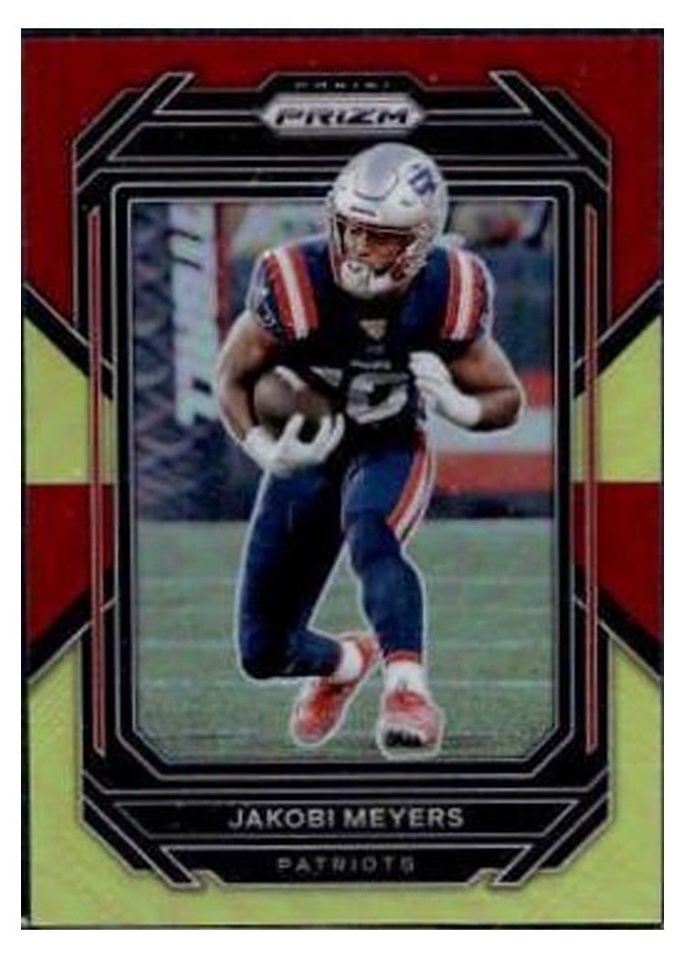 2022 Panini Prizm Base Set Jakobi Meyers Red Yellow #200 card
