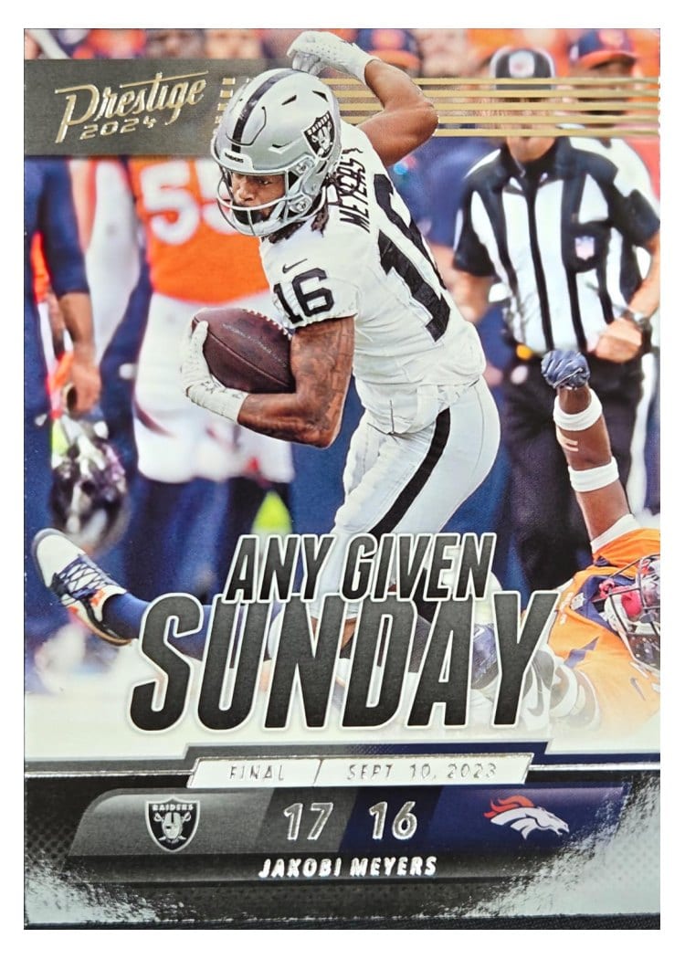 2024 Panini Prestige Any Given Sunday Jakobi Meyers #AGS-JMS card