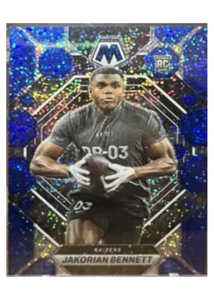 2023 Panini Mosaic Base Set Jakorian Bennett Blue Sparkle #327 card