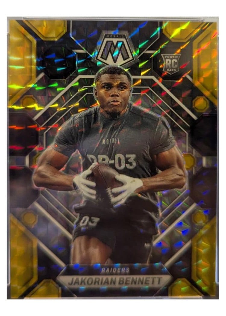 2023 Panini Mosaic Base Set Jakorian Bennett Choice Black Gold #327 card