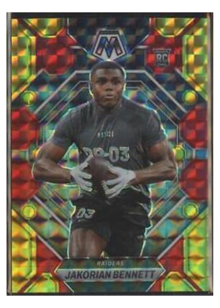 2023 Panini Mosaic Base Set Jakorian Bennett Choice Fusion Red Yellow #327 card