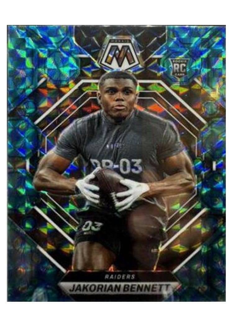 2023 Panini Mosaic Base Set Jakorian Bennett Choice Peacock #327 card