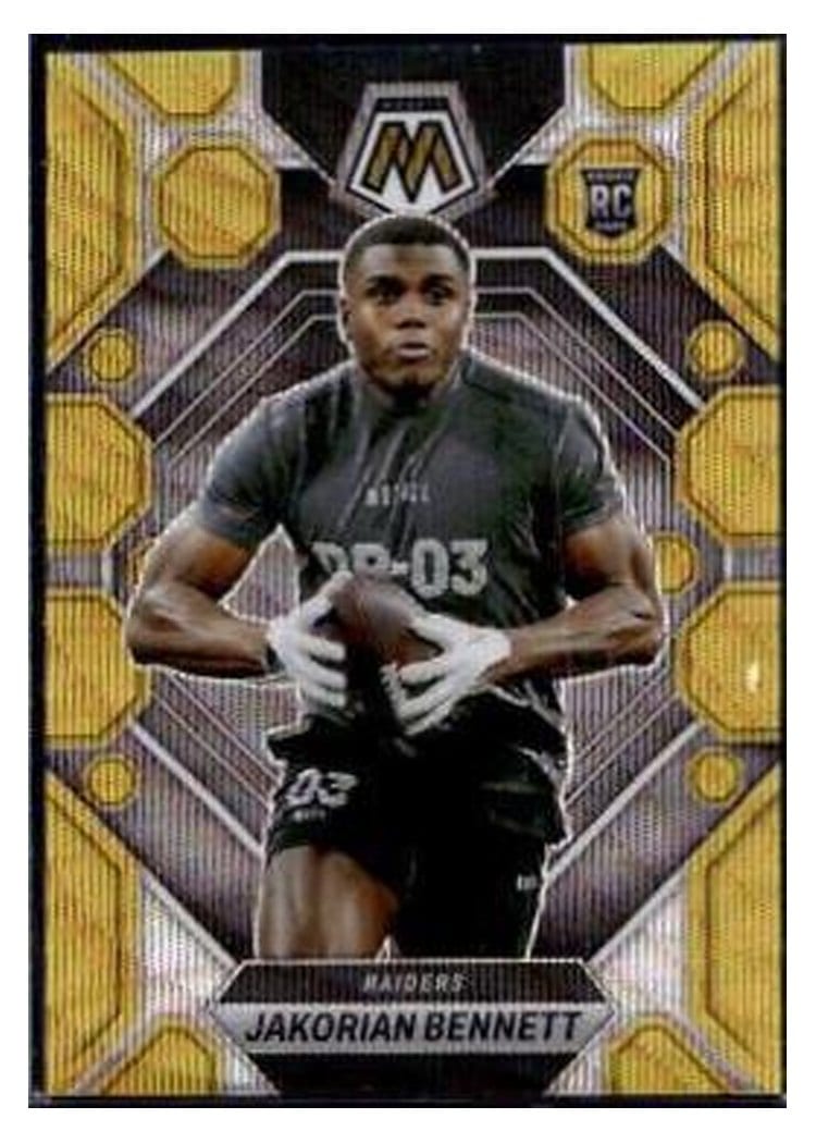 2023 Panini Mosaic Base Set Jakorian Bennett Gold Wave #327 card