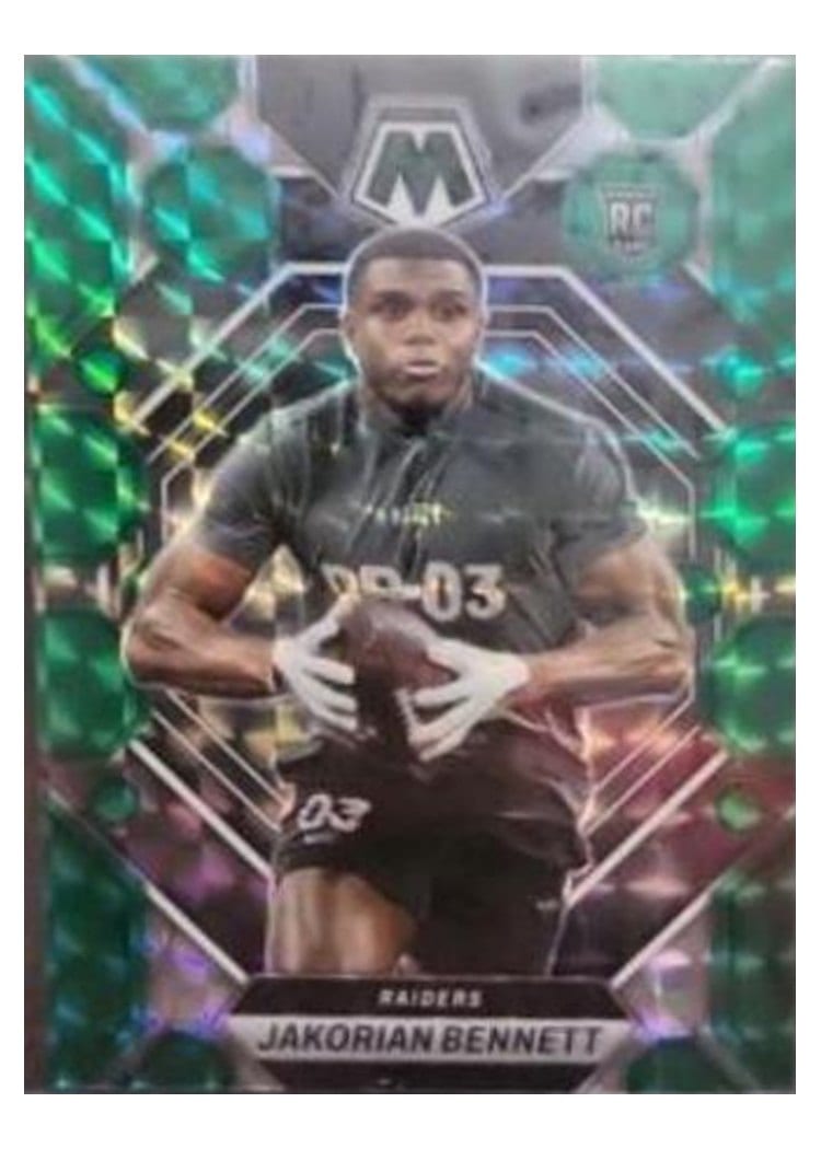 2023 Panini Mosaic Base Set Jakorian Bennett Green #327 card