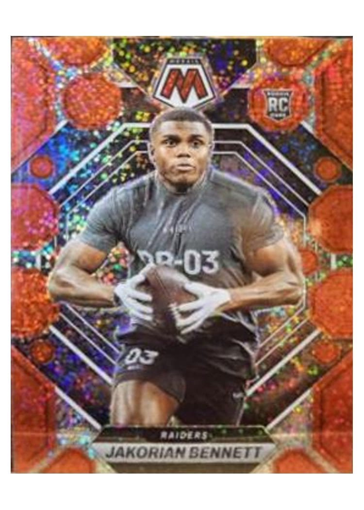 2023 Panini Mosaic Base Set Jakorian Bennett Red Sparkle #327 card