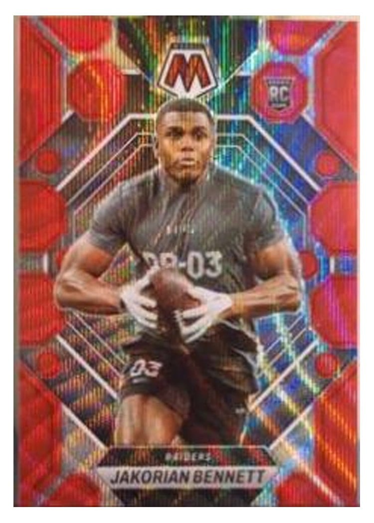 2023 Panini Mosaic Base Set Jakorian Bennett Red Wave #327 card