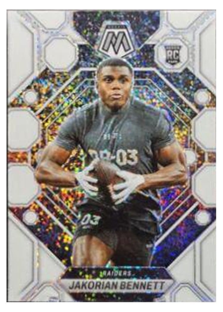 2023 Panini Mosaic Base Set Jakorian Bennett White Sparkle #327 card
