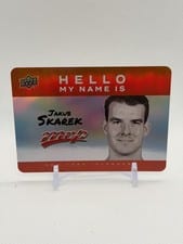 2025-26 Upper Deck MVP Hello My Name Is Stickers Jakub Skarek #HNI-17 card