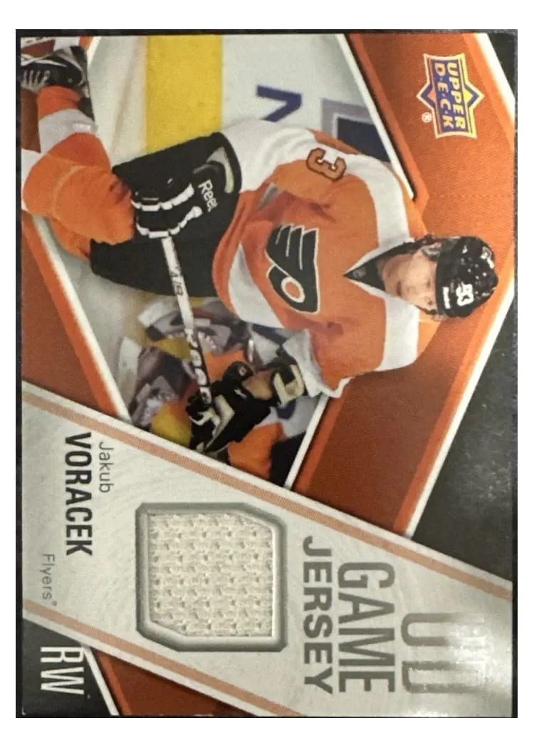 2011 Upper Deck UD Game Jersey Jakub Voracek #GJ-JV card
