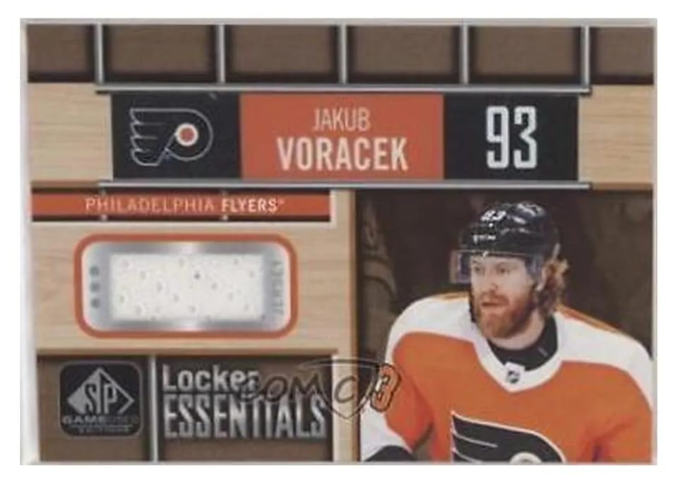 2018-19 SP Game Used Locker Essentials Jakub Voracek #LE-JV card