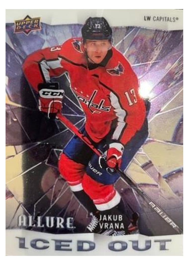 2020-21 Upper Deck Allure Iced Out Jakub Vrana #IO-3 card
