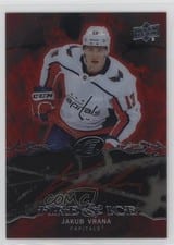 2021-22 Upper Deck Ice 2019 Update - Fire and Ice Autos - Fire Jakub Vrana #FI-JV card