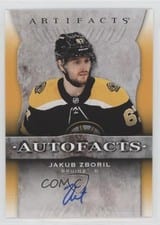 2021-22 Upper Deck Artifacts Autograph Facts Jakub Zboril #AF-JZ card