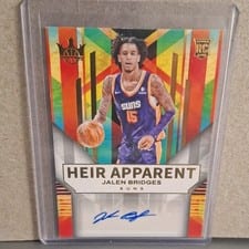 2024-25 Panini Court Kings Heir Apparent Autographs Jalen Bridges #HA-BRD card