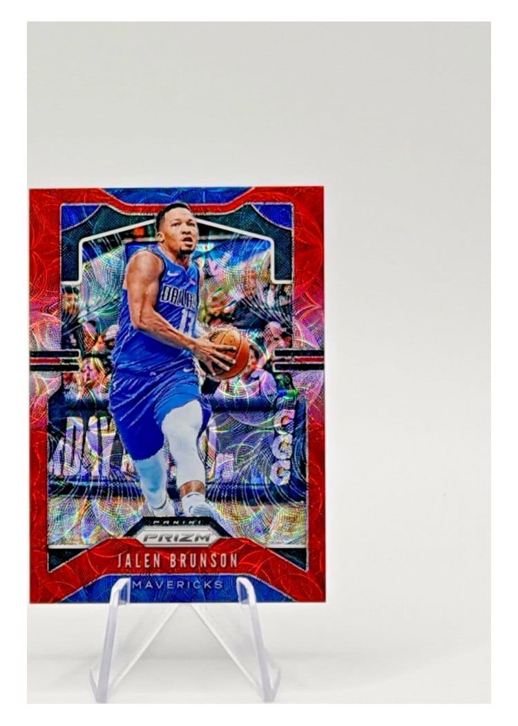 2019-20 Panini Prizm Base Set Jalen Brunson Red Choice Prizm #78 card