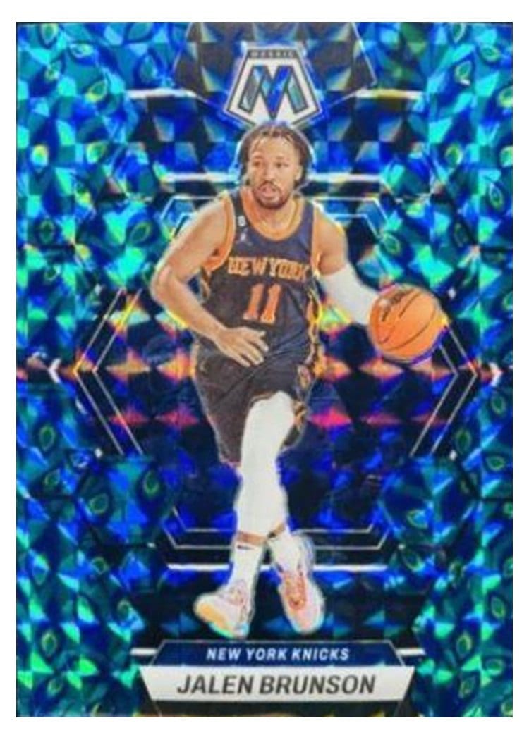 2022-23 Panini Mosaic Base Set Jalen Brunson Choice Peacock #95 card