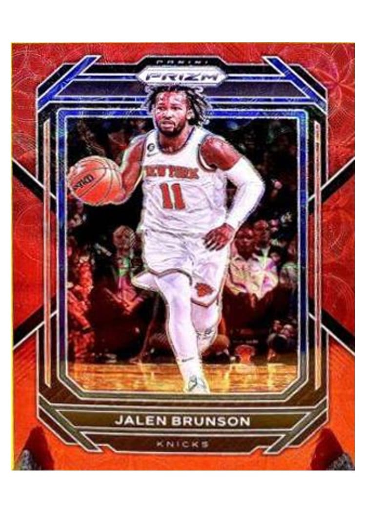 2022-23 Panini Prizm Base Set Jalen Brunson Choice Red Prizm #11 card