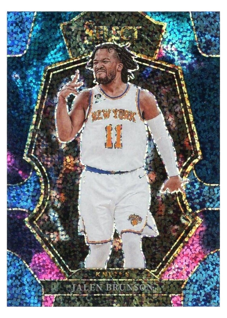 2022-23 Panini Select Base Set Jalen Brunson Cosmic Prizm #122 card
