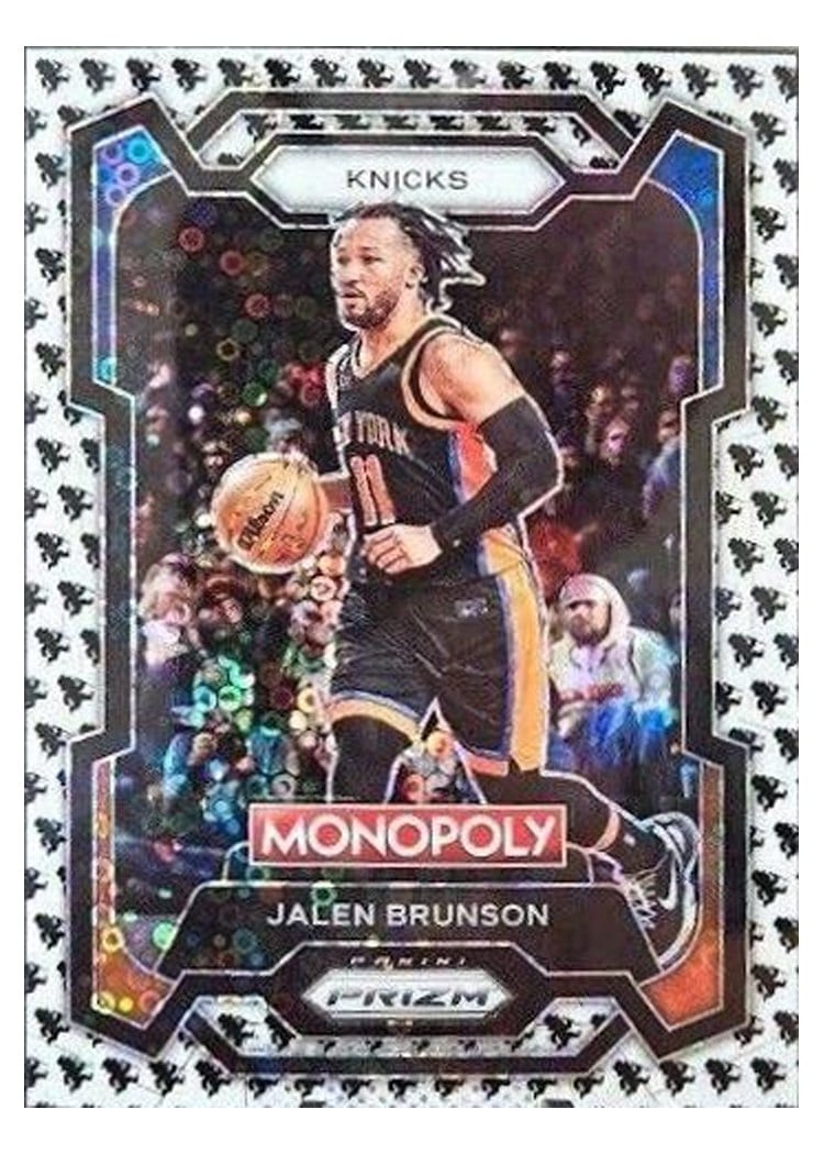 2023-24 Panini Prizm Monopoly Base Set Jalen Brunson Running Man #59 card