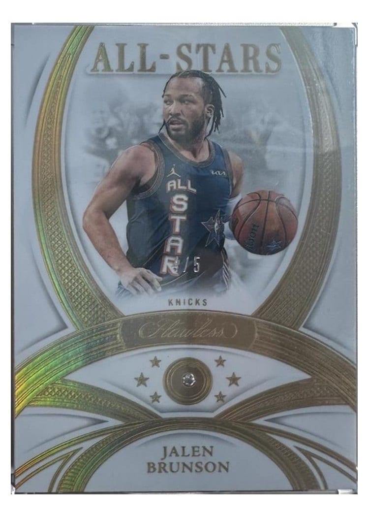 2024-25 Panini Flawless Base Gems Jalen Brunson #122 card