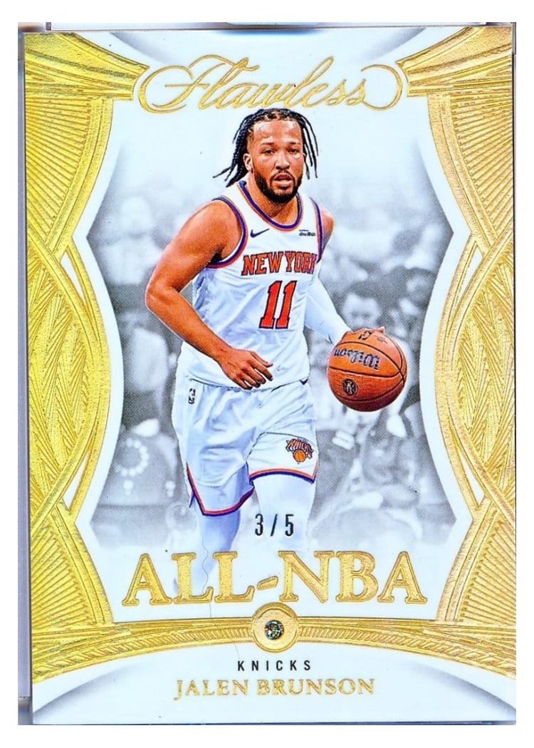 2024-25 Panini Flawless Base Gems Jalen Brunson #187 card