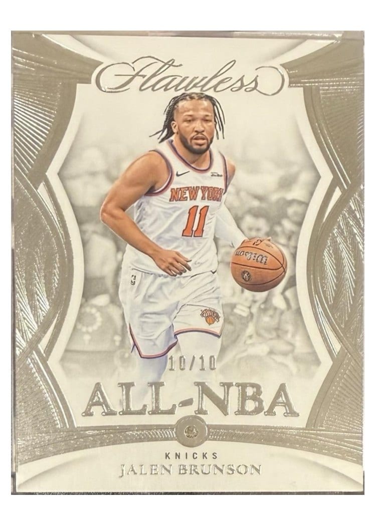 2024-25 Panini Flawless Base Gems Jalen Brunson #187 card