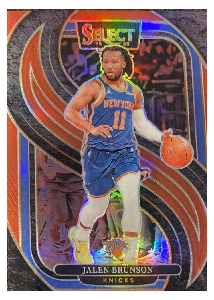 2024-25 Panini Select Base Set Jalen Brunson Red Prizm #151 card