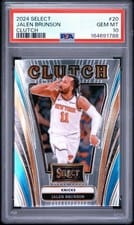 2024-25 Panini Select Clutch Jalen Brunson #20 card