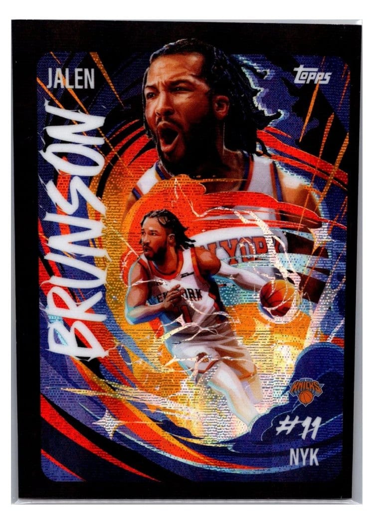 2025-26 Topps Chrome Ultra Violet All-Stars Jalen Brunson #UV-4 card