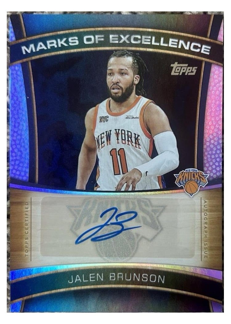 2025-26 Topps Marks of Excellence Jalen Brunson #ME-JB card