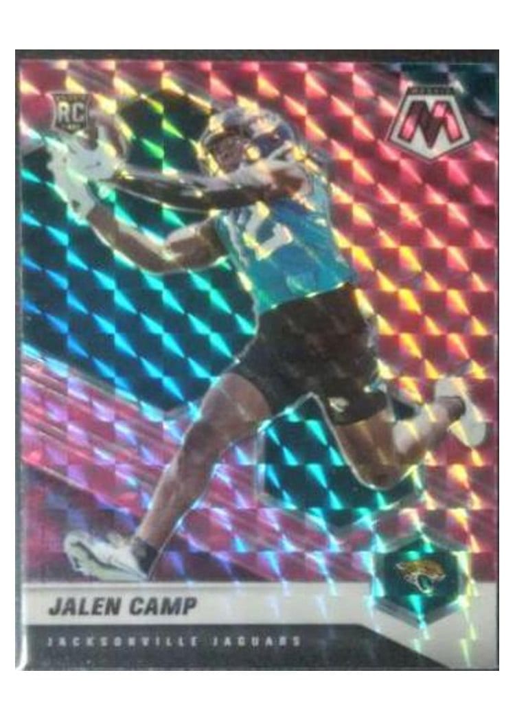 2021 Panini Mosaic Base Set Jalen Camp Camo Pink Mosaic #393 card