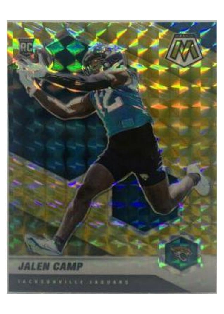 2021 Panini Mosaic Base Set Jalen Camp Reactive Yellow Mosaic #393 card