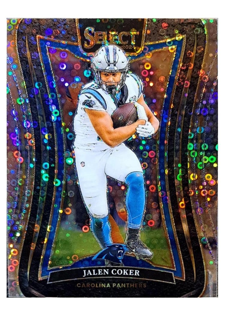 2024 Panini Select Base Set Jalen Coker Disco Prizm #355 card