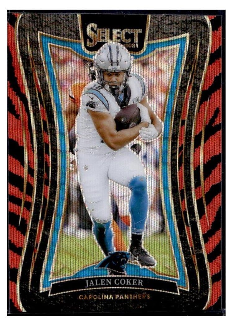 2024 Panini Select Base Set Jalen Coker Tiger Prizm #355 card
