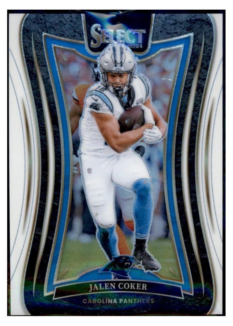 2024 Panini Select Base Set Jalen Coker White Prizm #355 card