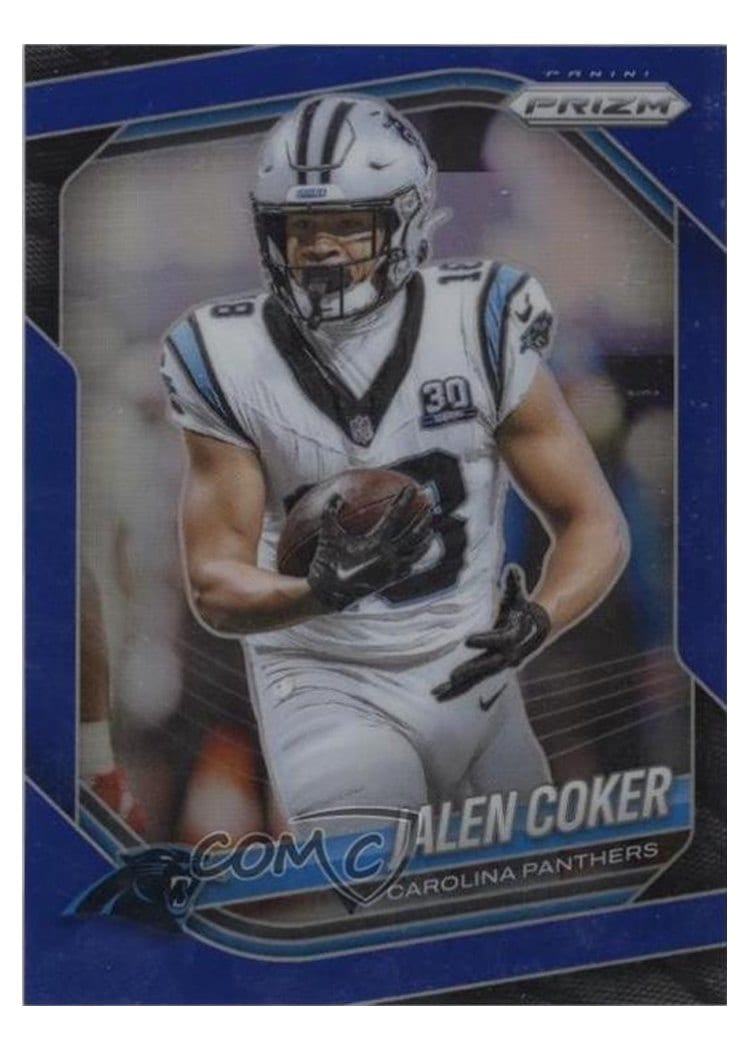 2025 Panini Prizm Base Set Jalen Coker Blue #55 card